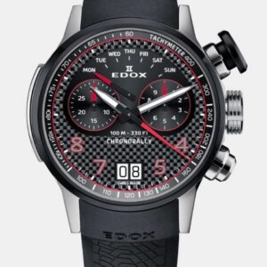 EDOX Chronorally Quartz Chronograph 38003-TINRIV-CARO