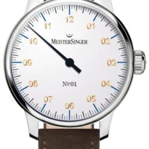MeisterSinger N°01 AM3301G - Hnědý semišový řemínek