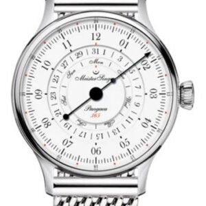 MeisterSinger Pangaea Day Date 365 PDD365901 - Kovový mesh náramek