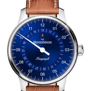 MeisterSinger Perigraph 38mm BM1108 - Světle hnědý kožený řemínek