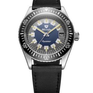 Nivada Grenchen Aquamar Vintage - Black Leather