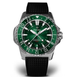 Formex Reef GMT Automatic Chronometer Green Dial with Red GMT