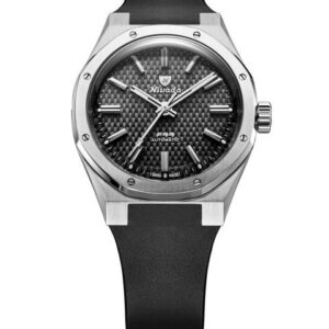 Nivada Grenchen F77 SST Black MK2 - 38 mm - Black Rubber