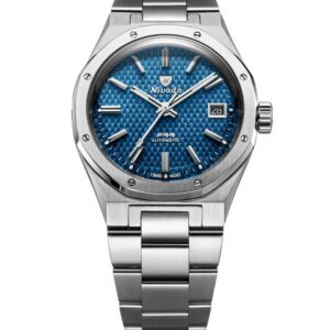 Nivada Grenchen F77 SST Blue MK2  Date - 38 mm - Stainless Steel Bracelet