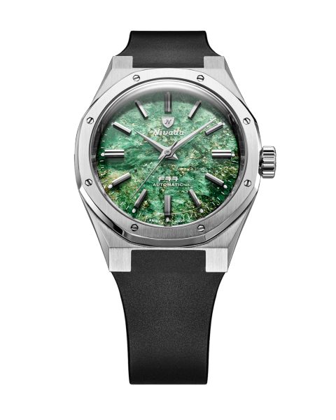 Nivada Grenchen F77 SST Green Aventurine MK2 - 38 mm - Velcro Strap - Obrázek 3