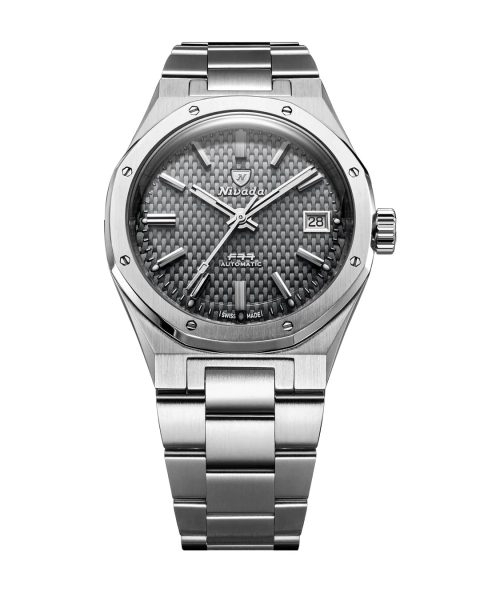 Nivada Grenchen F77 SST Grey MK2 Date - 38 mm - Velcro Strap - Obrázek 2