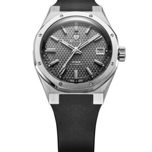 Nivada Grenchen F77 SST Grey MK2 Date - 38 mm - Black Rubber