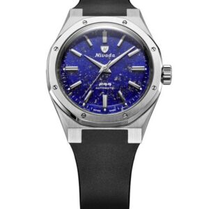 Nivada Grenchen F77 SST Lapis Lazuli MK2 - 38 mm - Black Rubber
