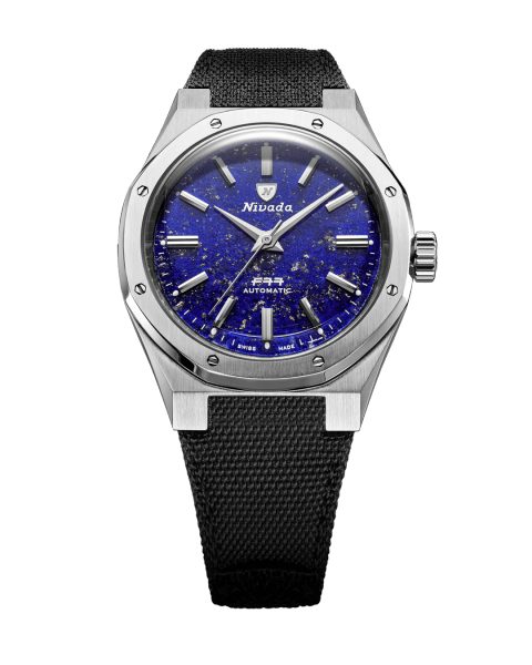 Nivada Grenchen F77 SST Lapis Lazuli MK2 - 38 mm - Velcro Strap