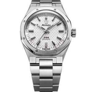 Nivada Grenchen F77 SST White MK2 - 38 mm - Stainless Steel Bracelet