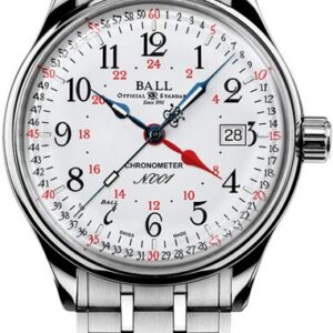 Ball Trainmaster Standard Time GMT COSC (40mm) NM3888D-S5CJ-WH