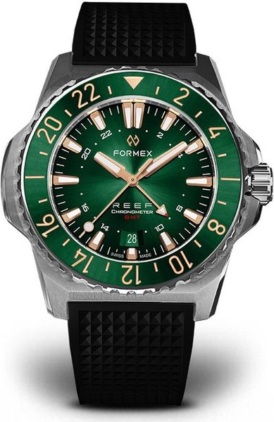 Formex Reef GMT Automatic Chronometer Green Dial with Rose Gold