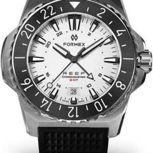 Formex Reef GMT Automatic Chronometer White Dial with Red GMT