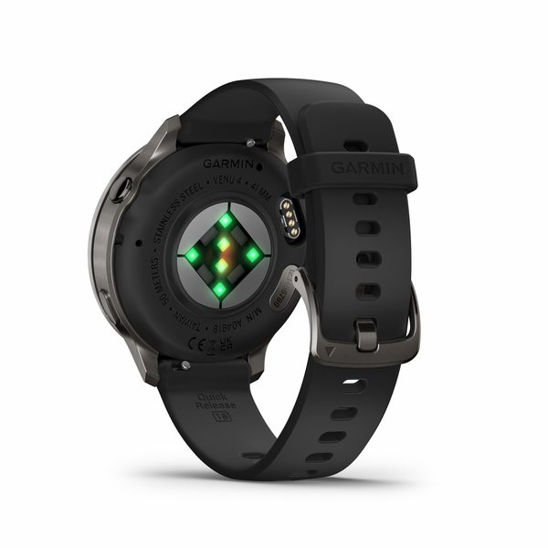 Garmin Venu® 4 - 41 mm Slate a Černý silikonový řemínek 010-03013-02 - Obrázek 3