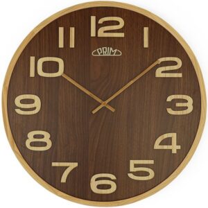 Nástěnné hodiny PRIM Timber Veneer E07P.4153.50