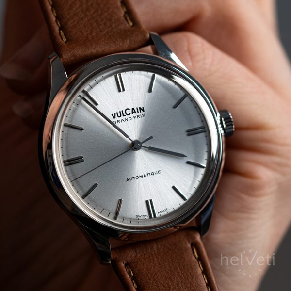 Vulcain Grand Prix - Silver - Rubber - Obrázek 3