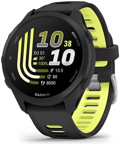 Garmin Forerunner® 170 Black s řemínkem Black / Amp Yellow 010-03920-00