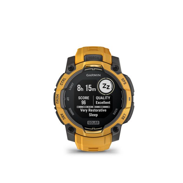 Garmin Instinct® 3 – 45 mm, Solar unburst s řemínkem Sunburst/Grey 010-02934-02 - Obrázek 3