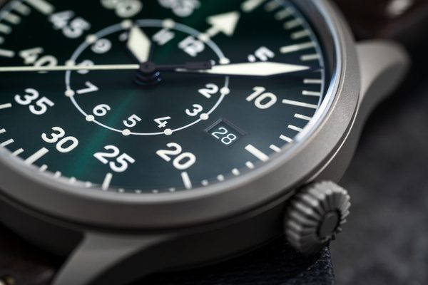 Laco Flieger Karlsruhe Pro Grün 40 Handwinding - Obrázek 2