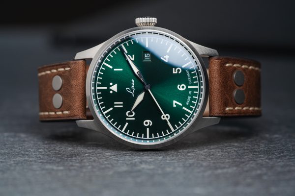 Laco Flieger Stuttgart Pro Grün 40 Handwinding - Obrázek 3