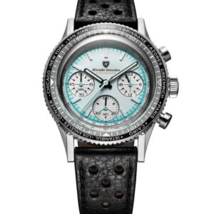 Nivada Grenchen Chronoking Racing Grey - Inter. Bezel - Black Racing Strap