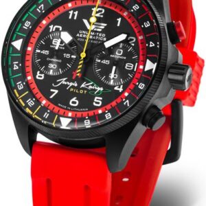 Vostok Europe Jurgis Kairys "Unlimited Aerobatics" Edition 2026 6S21-326C794 - červený gumový řemínek