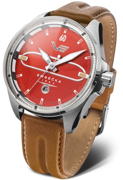 Vostok Europe Limitovaná edice Embéčka Automatic Line NH35-325A495 - hnědý kožený řemínek