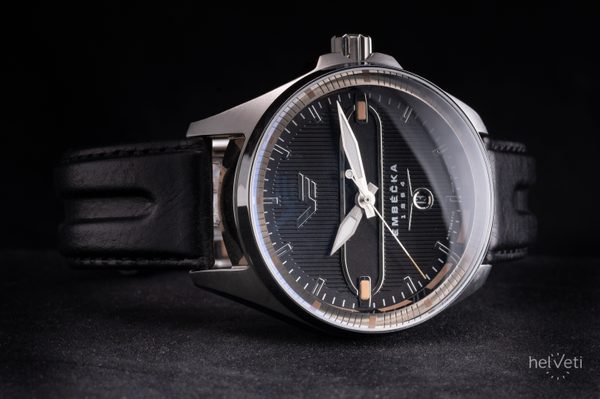 Vostok Europe Limitovaná edice Embéčka Automatic Line NH35-325A498 - hnědý kožený řemínek - Obrázek 3