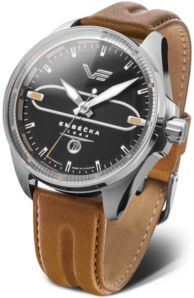 Vostok Europe Limitovaná edice Embéčka Automatic Line NH35-325A498 - hnědý kožený řemínek