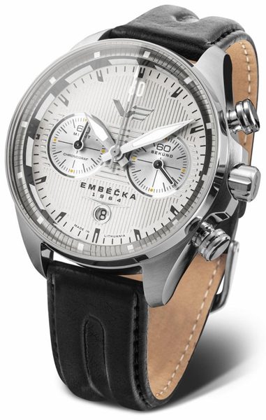 Vostok Europe Limitovaná edice Embéčka Chrono Line 6S21-325A491 - černý kožený řemínek