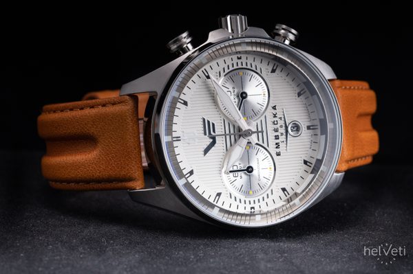 Vostok Europe Limitovaná edice Embéčka Chrono Line 6S21-325A491 - hnědý kožený řemínek - Obrázek 3