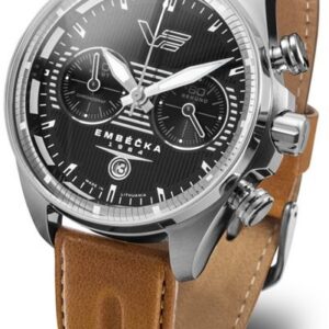 Vostok Europe Limitovaná edice Embéčka Chrono Line 6S21-325A497 - hnědý kožený řemínek