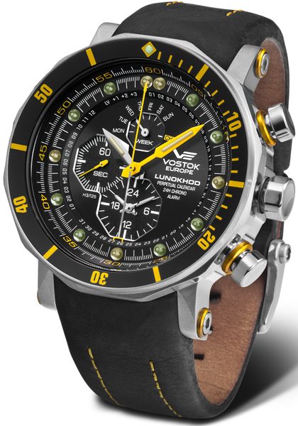 Vostok Europe Lunochod-2 Multifuncional Line YM86-620A505 - černý gumový řemínek - Obrázek 2