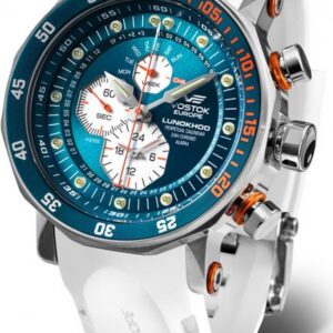 Vostok Europe Lunochod-2 Multifuncional Line YM86-620A636 - bílý gumový řemínek