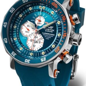 Vostok Europe Lunochod-2 Multifuncional Line YM86-620A636 - modrý gumový řemínek