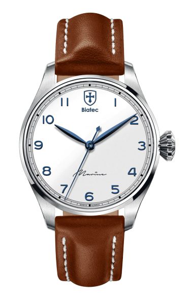 Biatec Marine 03 N - Světle hnědý kožený řemínek