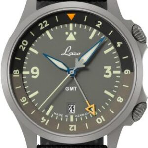 Laco Flieger Frankfurt 40 GMT Grau