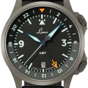 Laco Flieger Frankfurt 40 GMT Schwarz