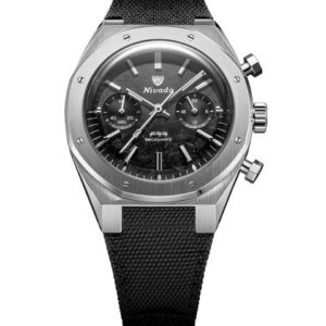 Nivada Grenchen F77 Chrono Mecaquartz Carbon 38 mm - Canvas Strap