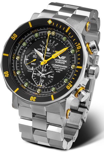 Vostok Europe Lunochod-2 Multifuncional Line YM86-620A505 - ocelový náramek