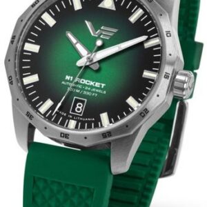 Vostok Europe N-1 Rocket Compact Automatic NH35-125A749 - zelený gumový řemínek