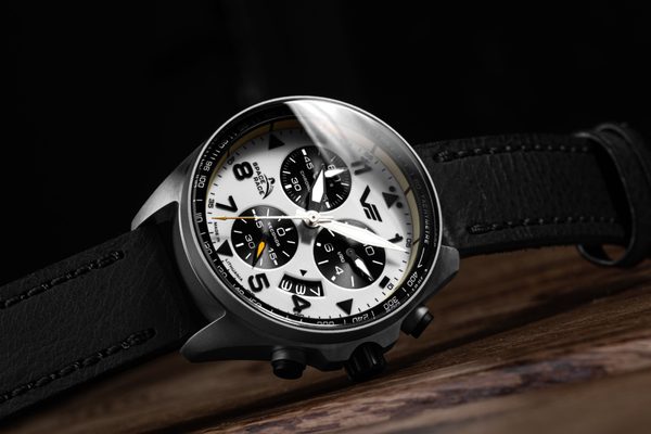 Vostok Europe Space Race Chrono Line 6S30-325A743 - černý kožený řemínek - Obrázek 3
