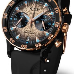 Vostok Europe Undine VK64-515E627 - černý gumový řemínek
