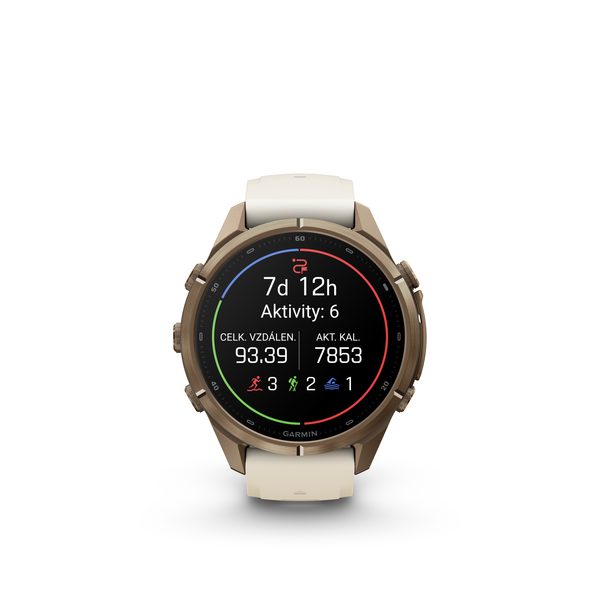 Garmin Fenix® 9 Pro - 43 mm, Gold Titanium Cream/Fog Gray 010-04335-26 - Obrázek 3