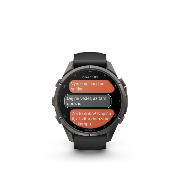 Garmin Fenix® 9 Pro inReach - 43 mm, Carbon Gray DLC Black/Pebble 010-04335-11 - Obrázek 3