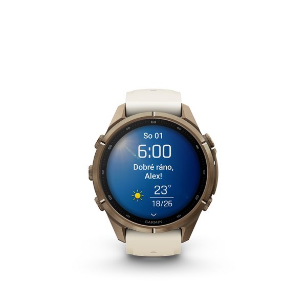 Garmin Fenix® 9 Pro inReach - 43 mm, Gold Cream/Fog Gray 010-04335-21 - Obrázek 3