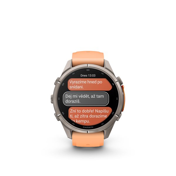 Garmin Fenix® 9 Pro inReach - 43 mm, Titanium Shell Pink / Autumn Orange 010-04335-01 - Obrázek 3