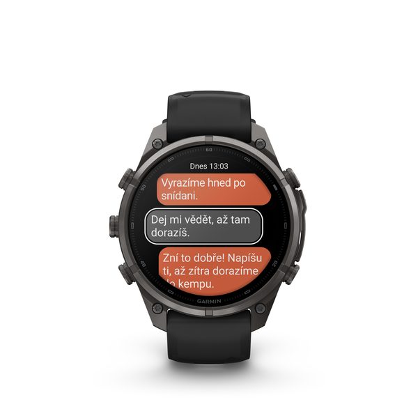 Garmin Fenix® 9 Pro inReach - 47 mm, Carbon Gray DLC Black/Pebble 010-04336-11 - Obrázek 3