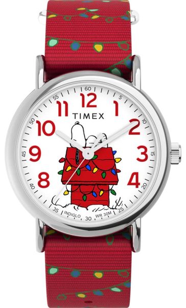 Timex Peanuts® Weekender Holiday TW2W808006B