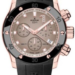 EDOX CO-1 Chronolady Quartz Chronograph 10255-37RCABRDR